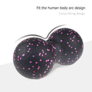 Peanut Massage Ball Body Fascial Yoga Exercise Fitness Ball (Black Pink) Newly