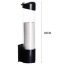 5pcs Disposable Cup Rack Dust-proof Cups Dispenser Plastic(Black)