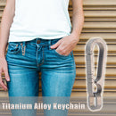 Corrosion Resistance Titanium Alloy Keychain Pendant Portable Backpack Orname