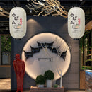 25cm Lantern Cloth Japanese Style Printing Fabric for Bar Pub Decor (F)