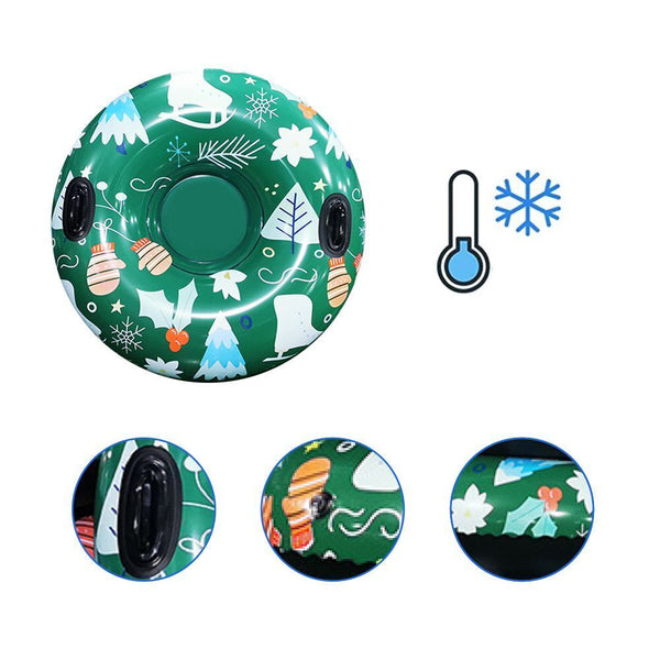Duty Antifreeze Big Inflatable 46inch Snow Sleds Ski Circle Snow Tube Sled