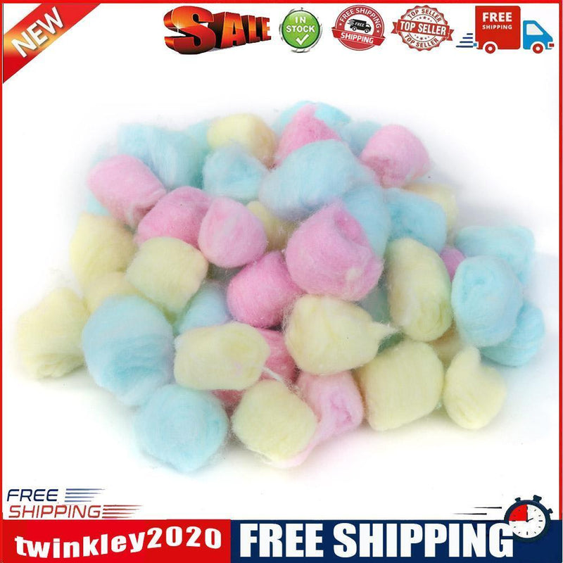100pcs Colorful Winter Keep Warm Cotton Balls Cute Cage Filler (Multicolor)