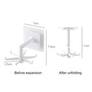 360 Degrees Rotate 6 Claws Hooks Hanger Multi-Function Wardrobe Bag Storage Rack