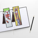 2pcs Special Shaped Drill Diamond Leather Tassel Bookmark DIY Art (SQ13) Newly