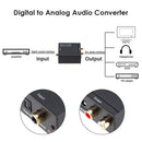 Digital to Analog Audio Converter TOSLINK SPDIF to RCA Audio Adapter (EU) Newly