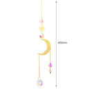 Suncatcher Crystal Star Moon Sun Chandelier Pendant Prism Hanging Lamp Orname