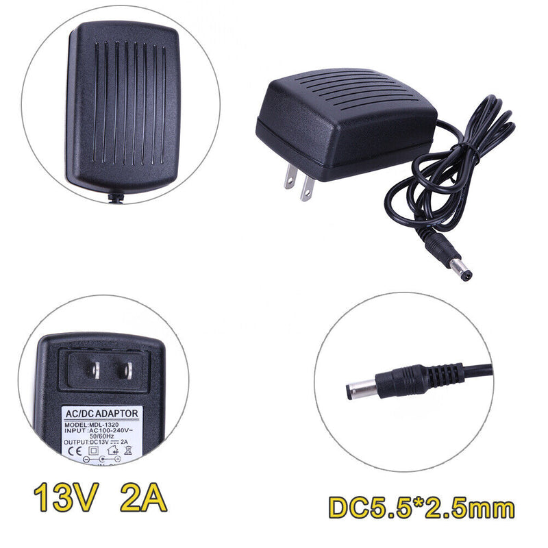 DC13V 2A Adapter AC to DC Converter Power Supply Adapter 5.5*2.5 mm