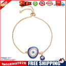Alloy Evil Eye Anti-fade Bangle Bracelet Adjustable Bracelet Women Jewelry