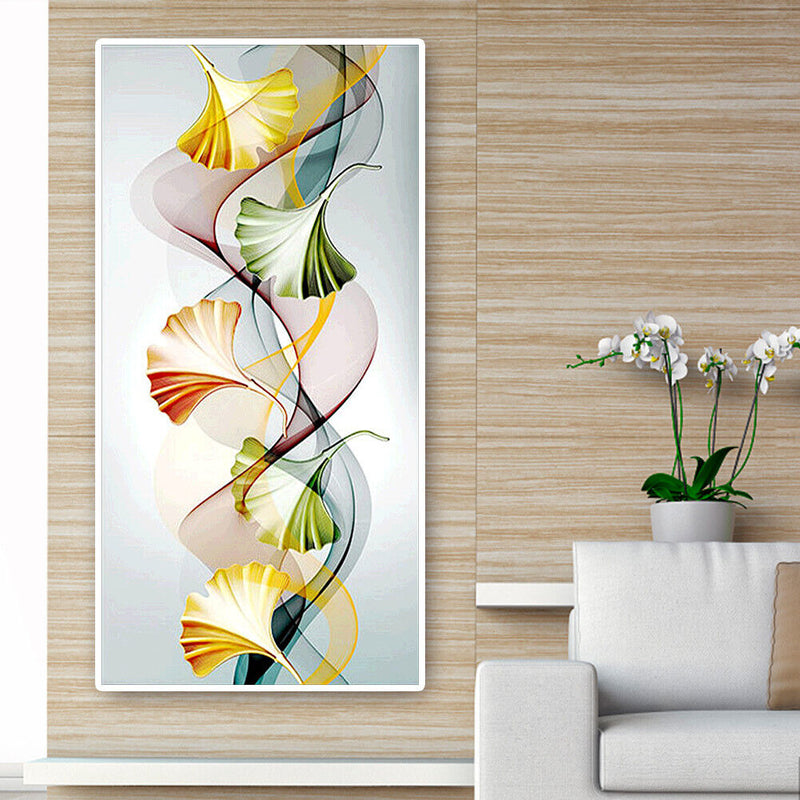 Ginkgo Leaf 5D Diamond Painting Full Round Drill Cross Stitch DIY Mosaic Craft