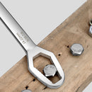 Double-Head Key Screw Nuts Wrench Ratchet Spanner Repair Hand Tool (White) Newly