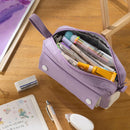Portable Pencil Case Large Capacity Pen Pencil Pouch Durable Bag School Gift^