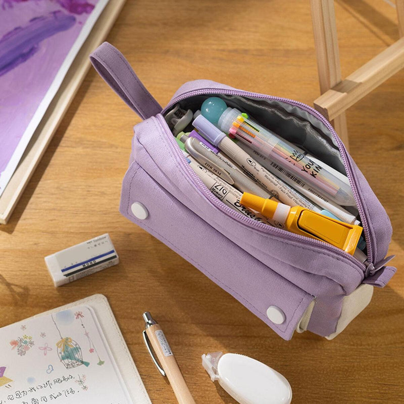 Portable Pencil Case Large Capacity Pen Pencil Pouch Durable Bag School Gift^