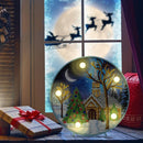 DIY Xmas Tree House Light Special Shape Diamond Painting Cross Stitch Night Lamp