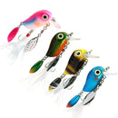 Japanese Mino 3.8cm 5g Topwater Bionic Fishing Lure Bait with Hook (Green)