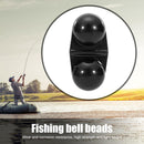10x Fishing Double Rattle Attractor Fish Bite Alarm Bell Beads (Black)