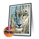 5D DIY Diamond Painting White Tiger Full Drill Rhinestone Mosaic Art Picture