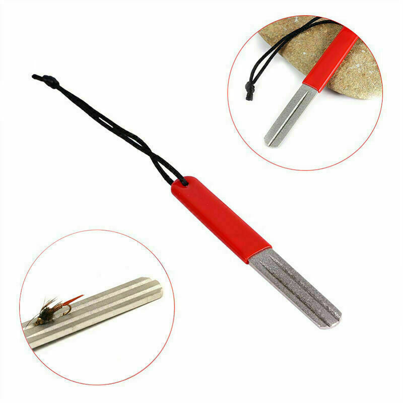 Diamond Fishook Fishing Hook Hone Sharpening Fishing X9I2 File Sharpening C0C2