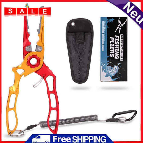 Fishing Pliers Scissors Ring Line Lures Cutter Hook Remover Tongs Tackle
