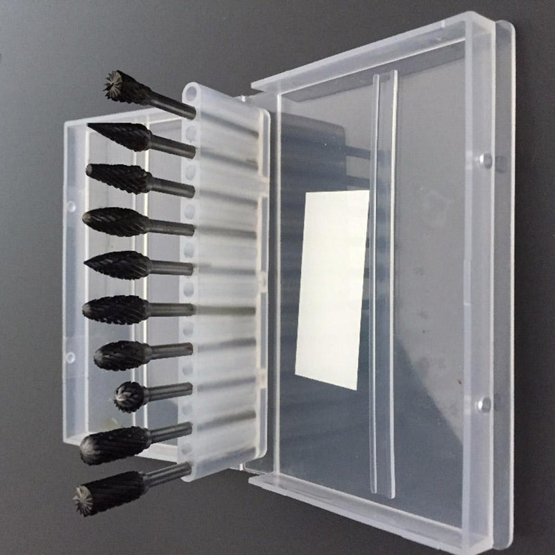Nail Art 20 Holes Slots Drill Bit Holder Display Grinding Heads Storage Box