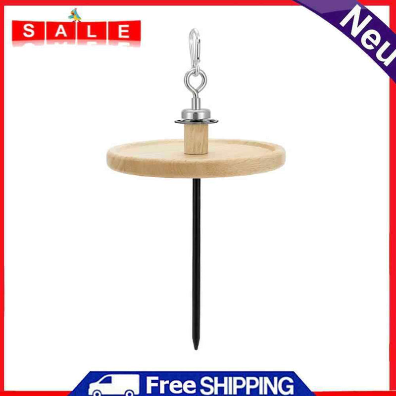 Mosquito Coil Holder Oak Wood Round Hanging Camping Home Outdoor Incense Stand