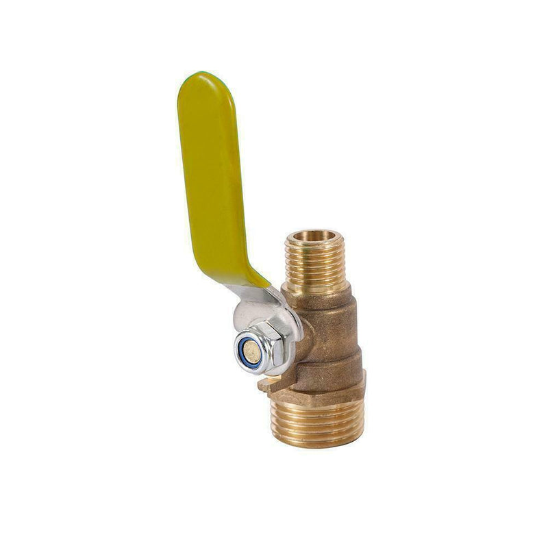 1/2" to 1/4" Male Brass Ball Valve Shut Off Switch And Fitting Male Female P5K7