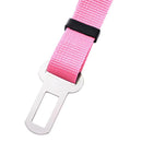 Adjustable Dogs Car Seat Belt Harness Pets Safe Seat Traction Rope (Pink) Newly