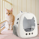 Pet Carrier Bag Clear Dog Cat Travel Breathable Outdoor Backpack (White) Newly