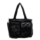 #A Autumn Winter Crossbody Bags Portable Quilted Handbag Zipper Pocket for Shopp