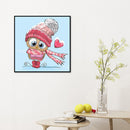 DIY Full Round Diamond Painting Cute Cartoon Animal Picture Rhinestone Mosaic