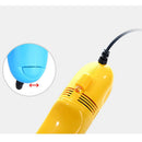 Mini Computer Vacuum USB Keyboard Cleaner PC Laptop Dust Brush (Orange)