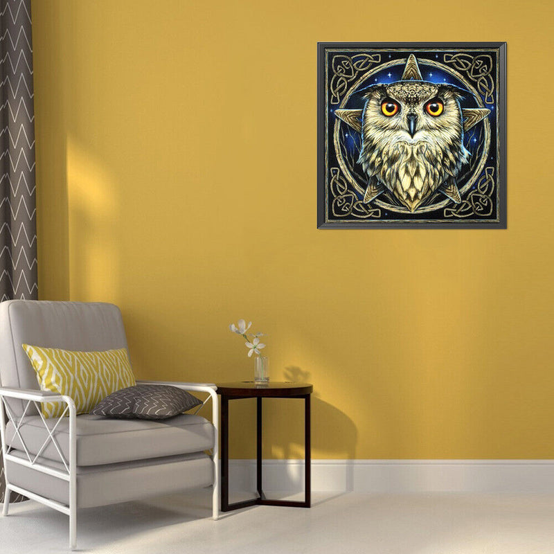 5D Diamond Painting Kit DIY Star Owl Full Round Drill Mosaic Picture Decor