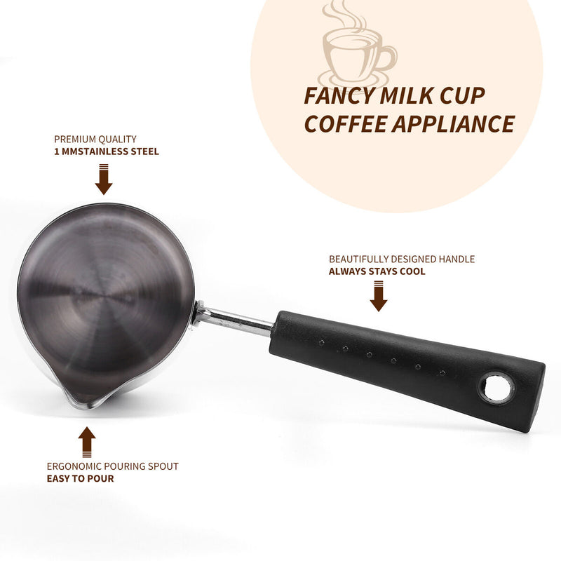 Milk Frothing Pitcher 12oz (350 ml) Milk Jug Cup Coffee Steaming Pitchers