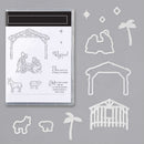 Farm Series Metal Cutting Dies Transparent Seal Stamp for DIY Scrapbooking Craft