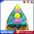 Crystal Orgonite Pyramid Healing Energy Reiki Chakra Home Office Decor (G)