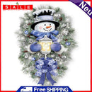 11CT Printed Full Embroidery Snowman Needlework DIY Cotton Craft Home Decoration