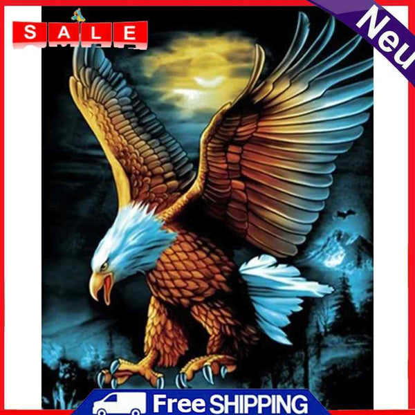 Flying Eagle Acrylic Oil Paint By Numbers Canvas Drawing DIY Hand Painted Art