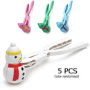 5pcs Snowball Maker Clip Set Sand Ball Clip Winter Toys for Kids Snowball F