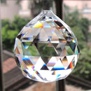One Hanging 90g 40mm CRYSTAL BALL Sphere Prism Faceted Catcher o Clear V2I4 I5S6