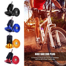 2x Aluminum Bicycle Bar End Plugs for Mountain Road Folding Bike (Black)