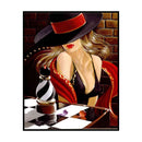 3 Strands DIY Full Embroidery Elegant Lady Stamped Cross Stitch Art Home Decor