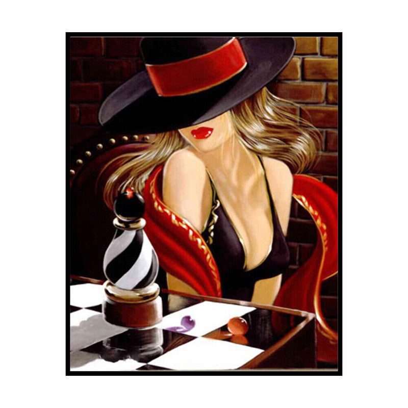 3 Strands DIY Full Embroidery Elegant Lady Stamped Cross Stitch Art Home Decor