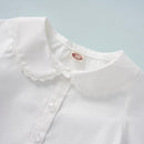 Infant Baby Girl Autumn Buttons Short-Sleeves 2pcs Clothes Sets Suspend Pants