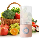 500ml Personal Fruit Blender Mini Food Smoothie Juicer (Pink 6 Blades) Newly