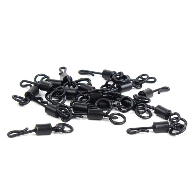 300x Carp Fishing Tackle Kit Swivels Hooks Sleeves Stop Beads Boilie Accessories