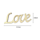 occitop wood love script word sign ornaments rustic wall tattoo for scrapbook