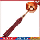 Wax Sealing Melting Spoon Retro Wooden Handle Spoon for Wax Seal Stamps