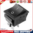 Rocker Switch Power Switch 2-Level 4-Pin Without Light AC125-250V (Black)