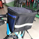 MTB Road Bicycle Handlebar Phone Navigation Bag w/ Reflective Strip (Blue) Newly
