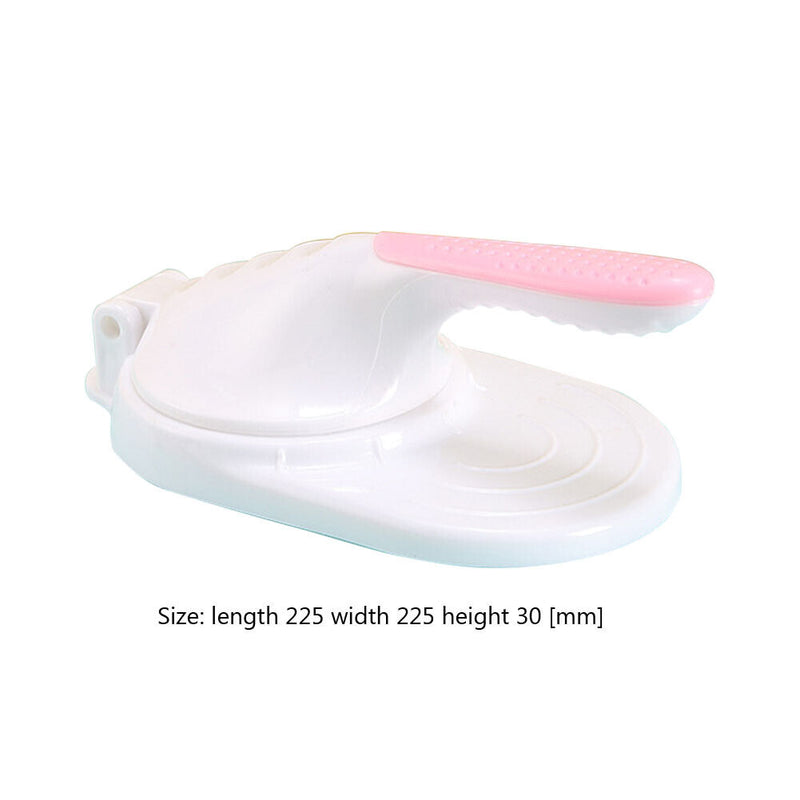 Manual Dumpling Skin Mold Kitchen Lazy DIY Jiaozi Maker Dough Press (White)