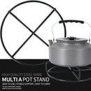 Outdoor Portable Mini Stove Rack Iron Stand Stove Bracket Camping Black R3 E6B4